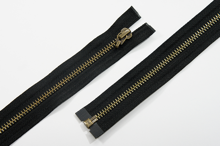 Пулер YKK Тип 5, 1 замок, без пулера чорний 80 см