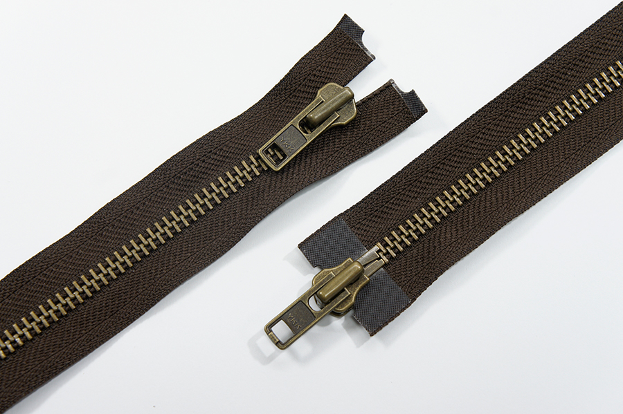 Блискавка YKK Тип 8, 2 замка коричневий темний 90 см