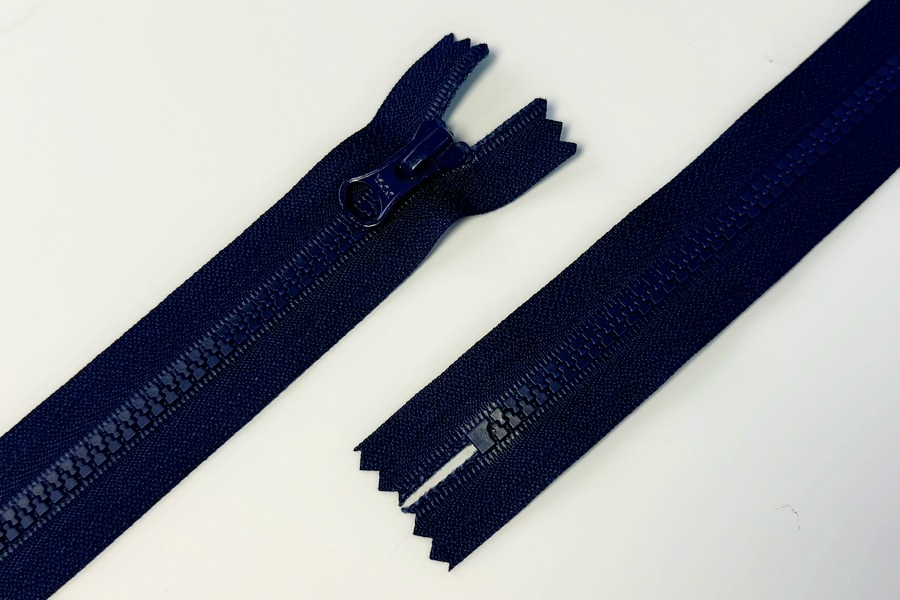 Блискавка YKK Тип 5, нероз'ємні синій темний 18 см