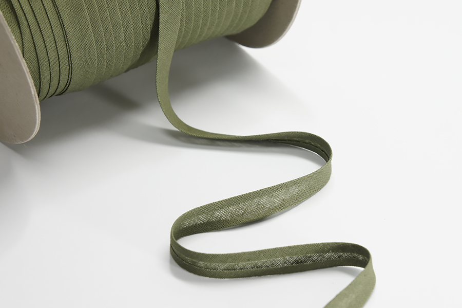 Бейка 12 мм матова, підвернута хакі