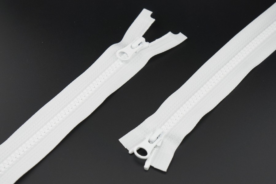 Блискавка YKK Тип 5, 2 замка білий 75 см VSMR-75-501-DA8/DA8