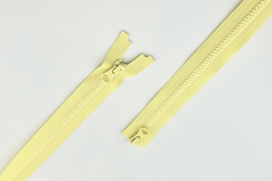 Блискавка YKK Тип 5, 2 замка жовтий світлий 75 см