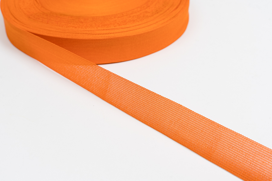 Тасьма 32 мм в'язана оранжевий темний