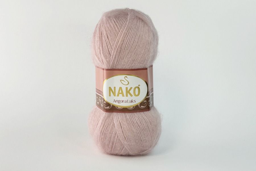  Пряжа "Angora Luks" 100гр / 550м  |4: рожев. 10639|