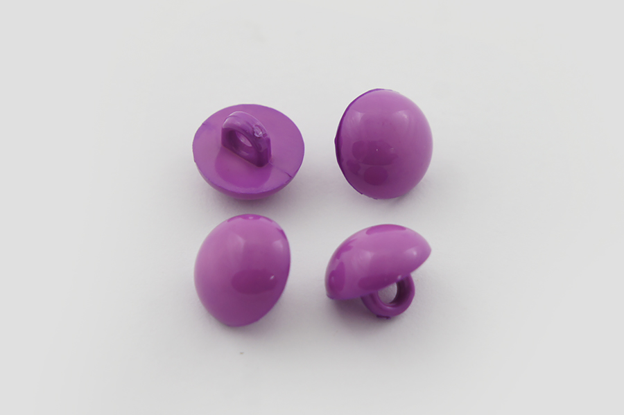 Гудзик на ніжці 10 мм Mertbutton однотонний рожевий бузковий яскравий