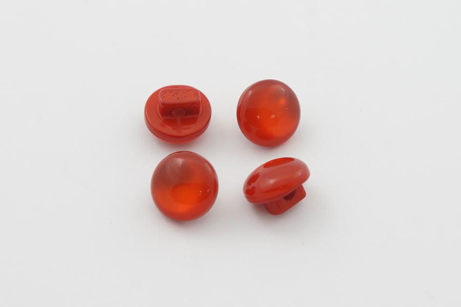 Гудзик на ніжці 10 мм Mertbutton перламутр червоний