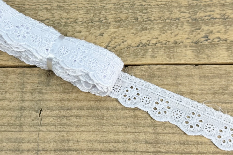 Прошва бавовна 25 мм SinemBro прошва 4BF19A-25-white