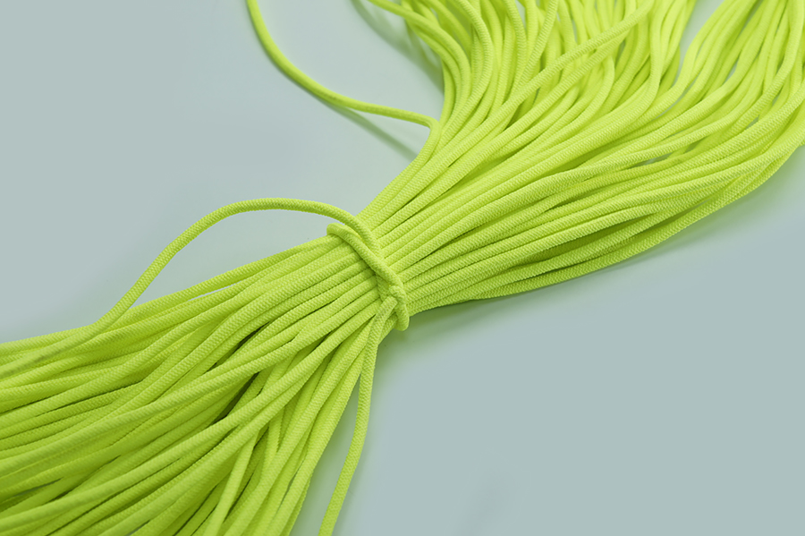 Шнур еластичний 3.5 мм Лента салатовий кислотний