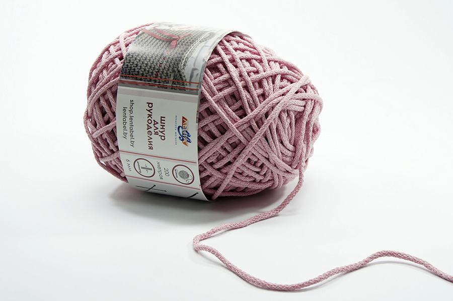 Шнур 6.0 мм для рукоділля Лента рожевий