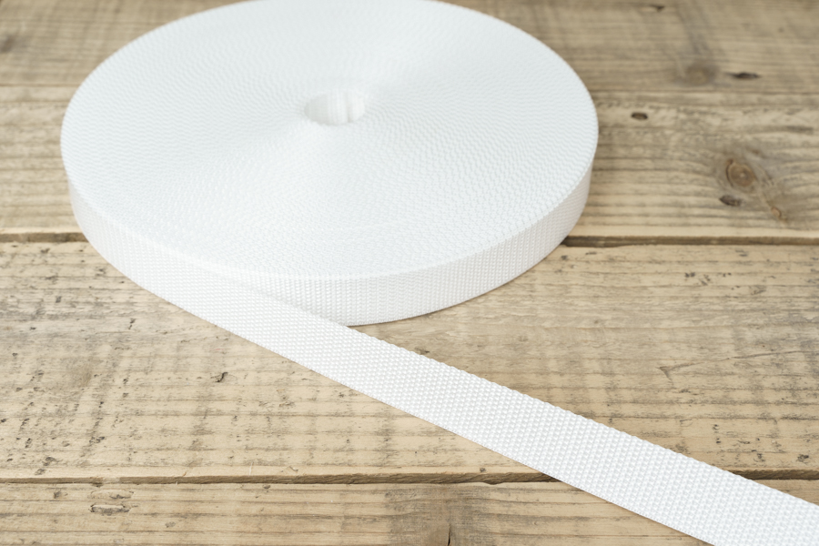 Стрічка 25 мм білий