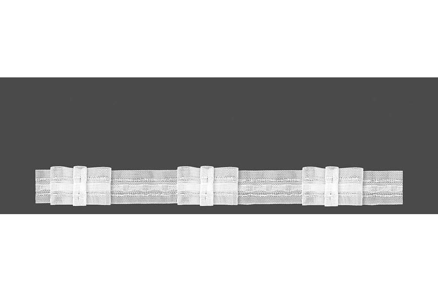 Тасьма для збірки 25 мм коеф. 1:2, бантова прозорий 5-25-200-3