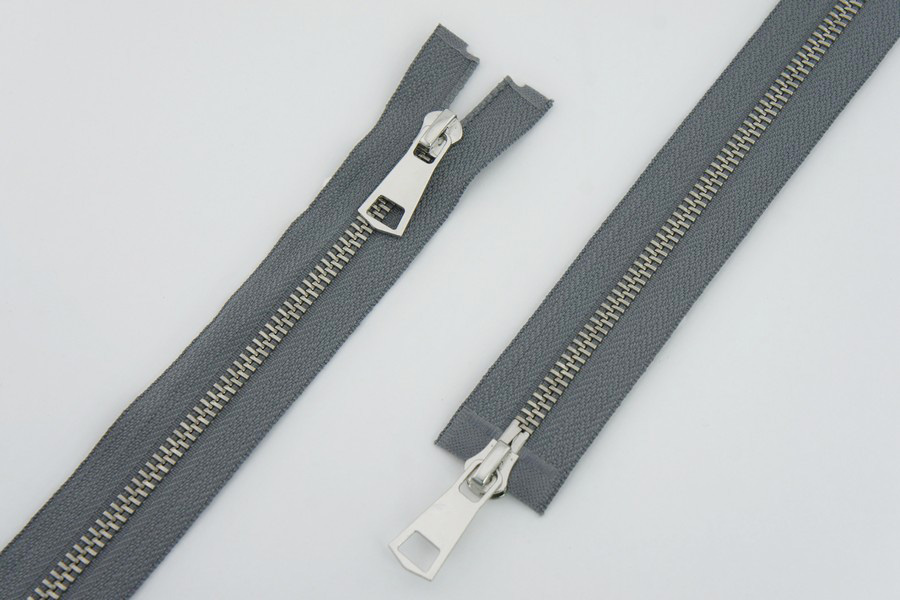 Блискавка MH Тип 5, 2 замка сірий 75 см 5MTO-75-384-nik