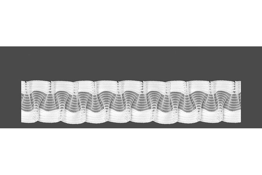 Тасьма для збірки 50 мм велкро, коеф. 1:2,5, вафельна