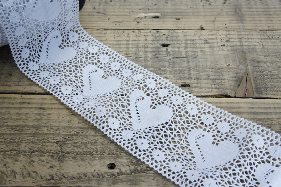 Мереживо бавовна 130 мм білий