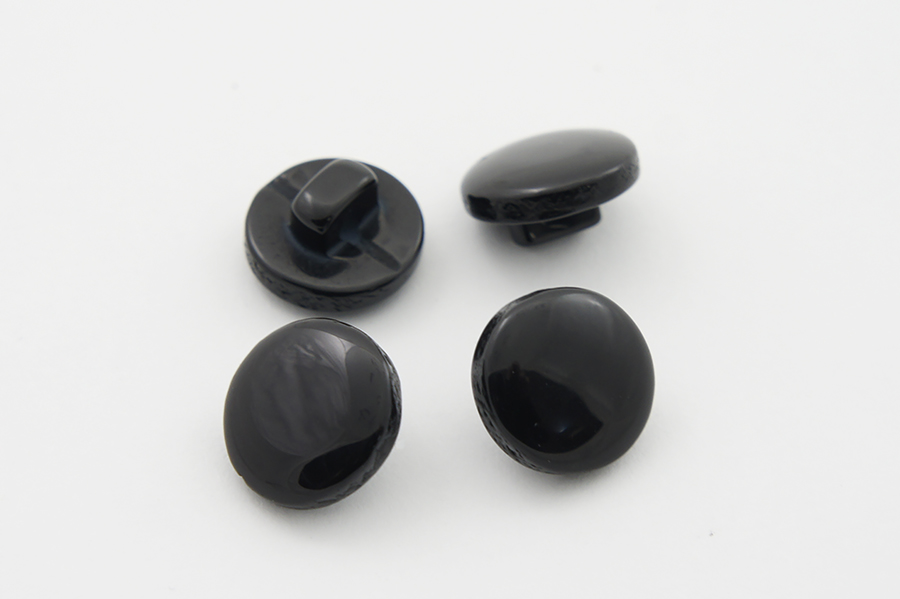 Гудзик на ніжці 12 мм Mertbutton глянець чорний