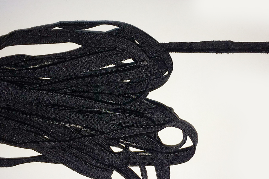 Тасьма еластична 9 мм Лента чорний