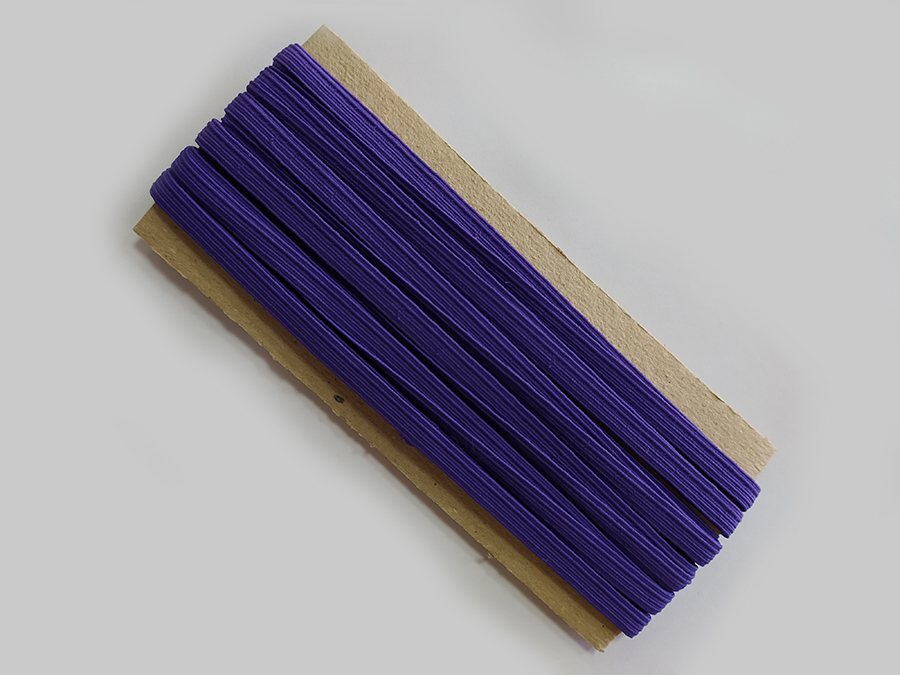 Тасьма еластична 7 мм Лента плетена фіолетовий яскравий