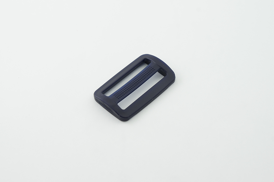 Пряжка-регулятор 40 мм подвійний синій темний