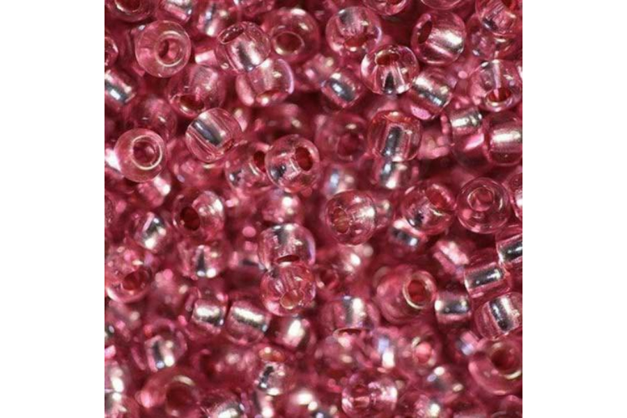Бісер Preciosa 78193 №10 прозорий сольгель рожевий темний 2,3 мм