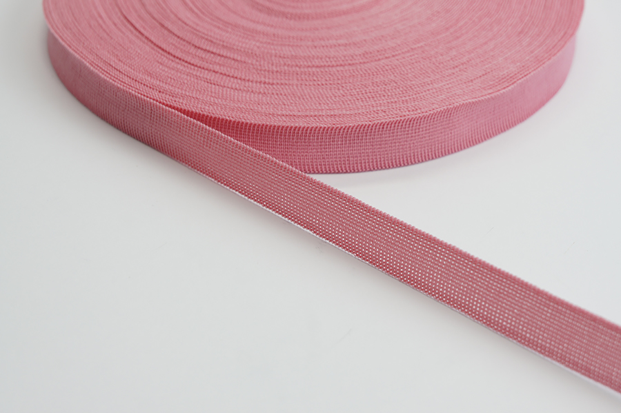 Тасьма 18 мм Лента в'язана рожевий