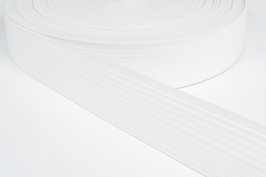 Тасьма еластична 50 мм бандажна білий