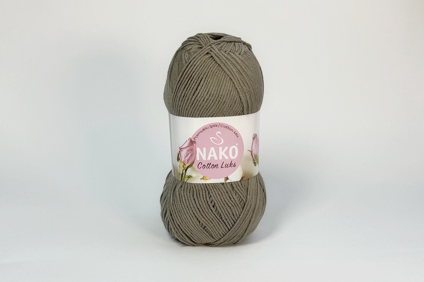 Пряжа NAKO Cotton Lux бавовна 60%, акрил 40% койот пісочний 330м(100гр)