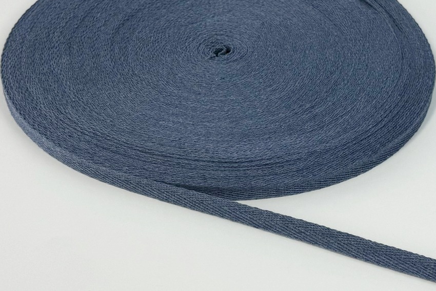 Стрічка кіперна 10 мм сіро-синій