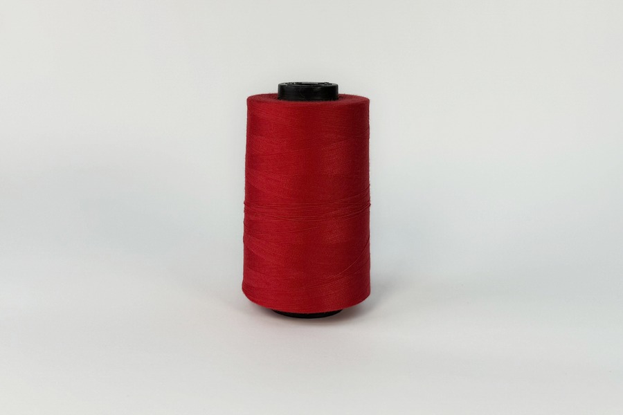 Нитки швейні №20/3 Barva штапельні поліестер 100% червоний яскравий 2000 м 6014