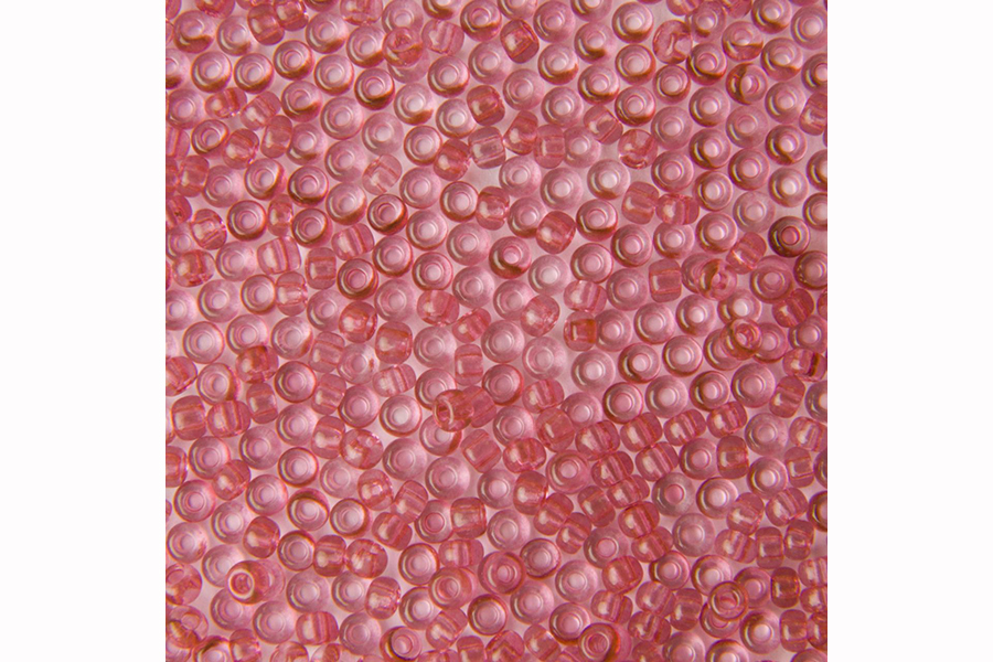 Бісер Preciosa 01193 №10 кришталь сольгель рожевий темний 2,3 мм
