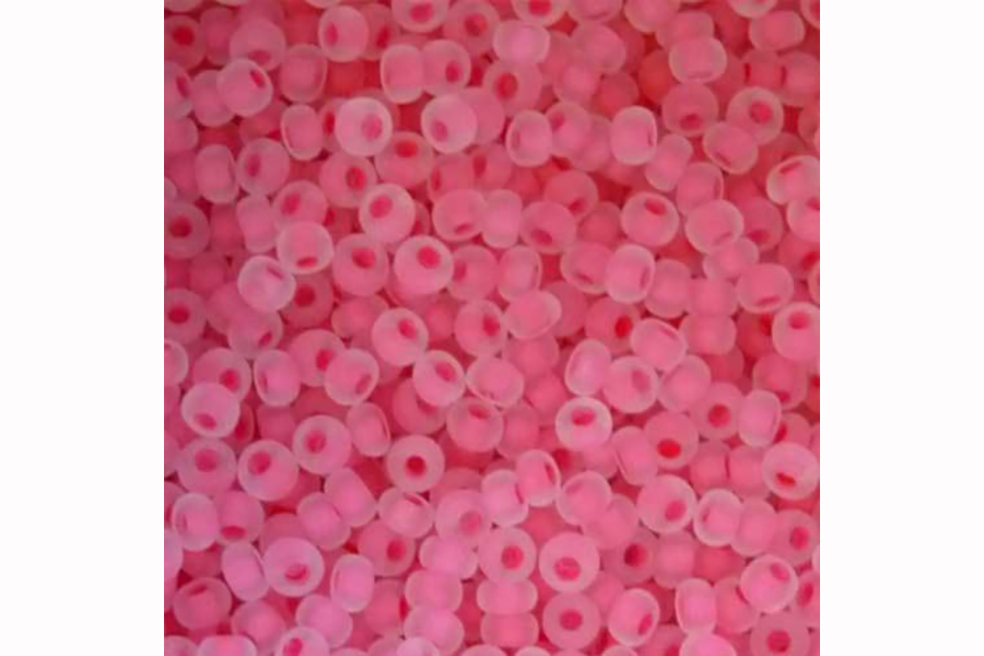 Бісер Preciosa 38398 №10 прозорий матовий рожевий 2,3 мм