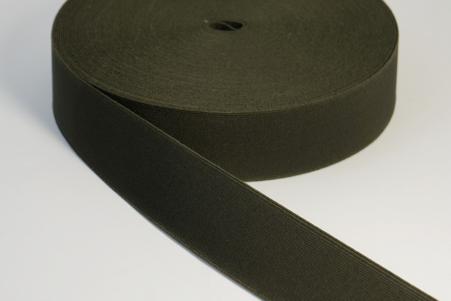 Тасьма еластична 40 мм 7,1 гр/см/м MH ткана хакі