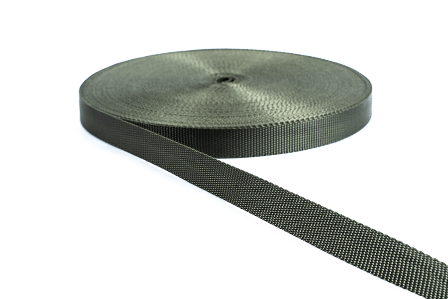 Стрічка 25 мм болотний темний