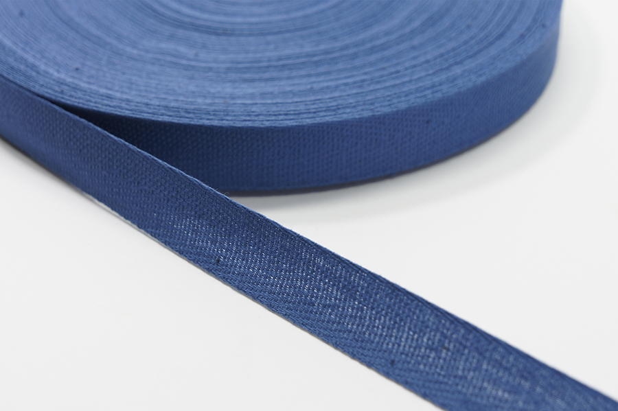 Стрічка кіперна 17 мм Лента волошковий темний