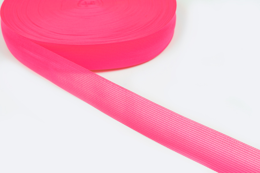 Тасьма 23 мм в'язана рожевий яскравий 32-360-1266