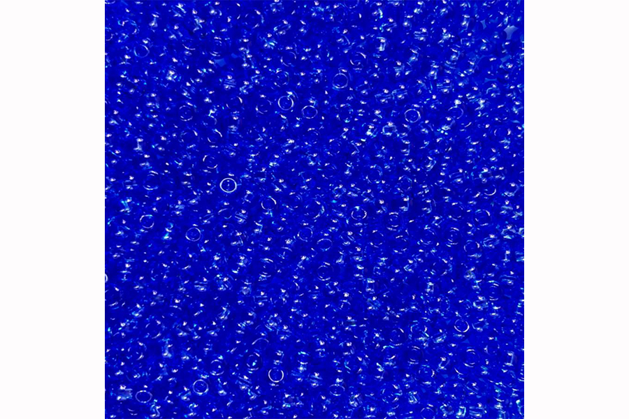 Бісер Preciosa 30030 №10 прозорий кольоровий волошковий яскравий 2,3 мм