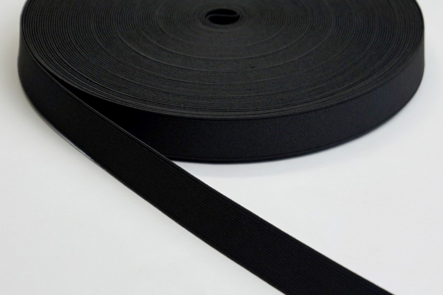 Тасьма еластична 20 мм 7,1 гр/см/м MH ткана чорний