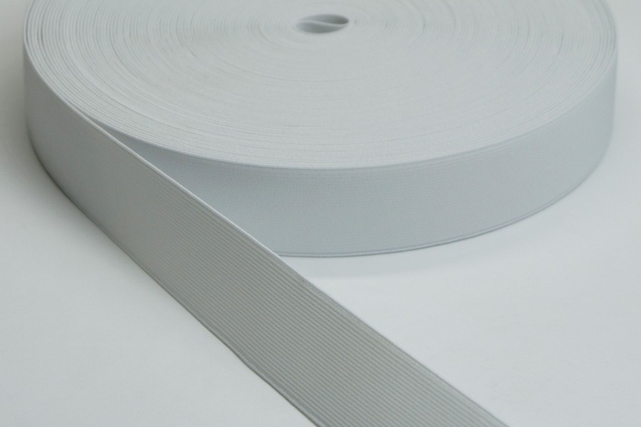Тасьма еластична 30 мм 7,1 гр/см/м MH ткана білий