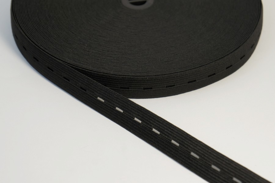 Тасьма еластична 20 мм з проріззю MH в'язана