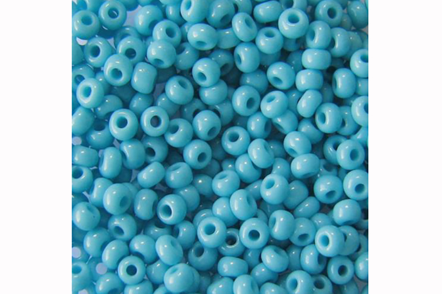 Бісер Preciosa 63030 №10 непрозорий натуральний бірюзовий світлий 2,3 мм