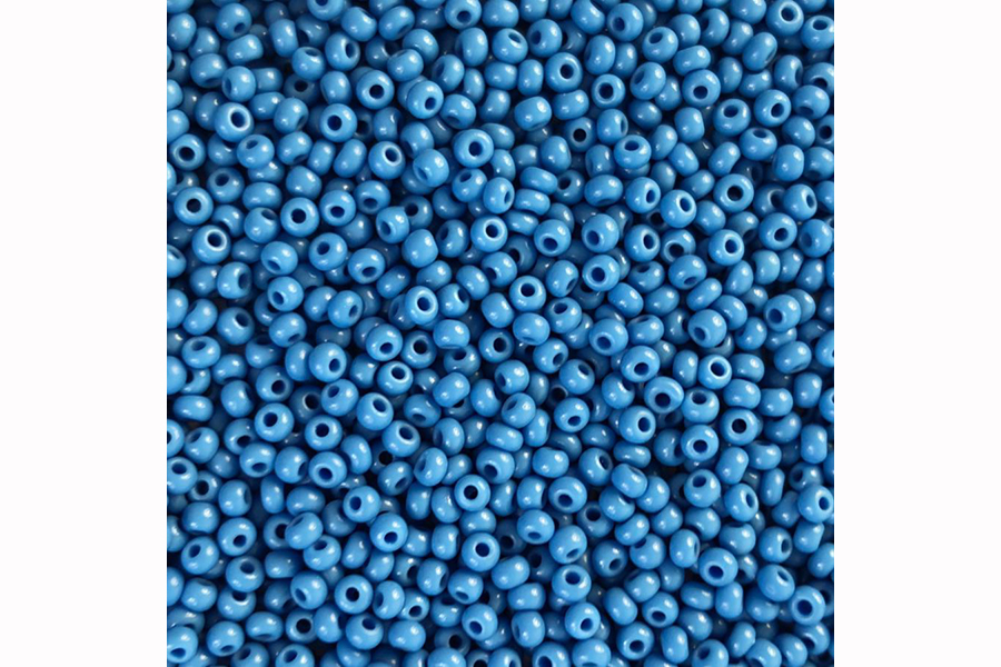 Бісер Preciosa 63080 №10 непрозорий натуральний волошковий 2,3 мм