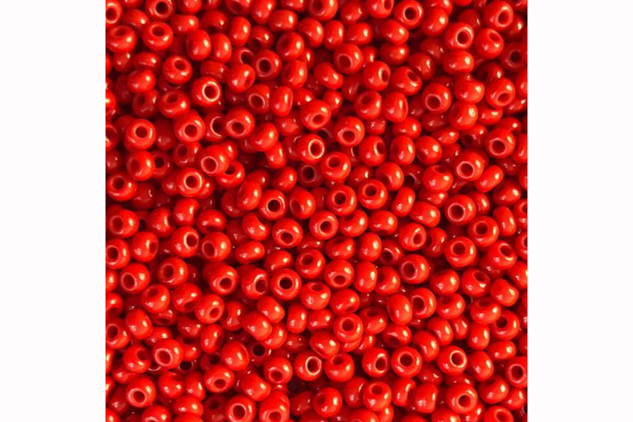Бісер Preciosa 93190 №10 непрозорий натуральний червоний 2,3 мм