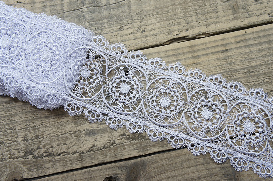 Мереживо гіпюр 110 мм Mertbutton білий