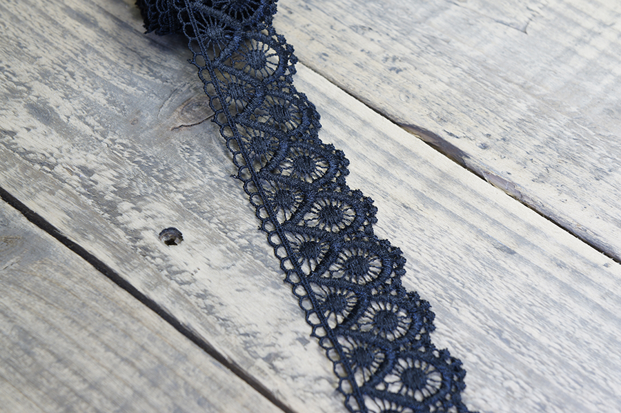 Мереживо гіпюр 45 мм SinemBro чорний 4G4224-45-black