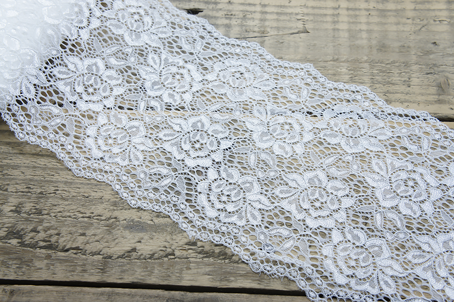 Мереживо еластичне 160 мм MH молочний яскравий 0624-7209-raw