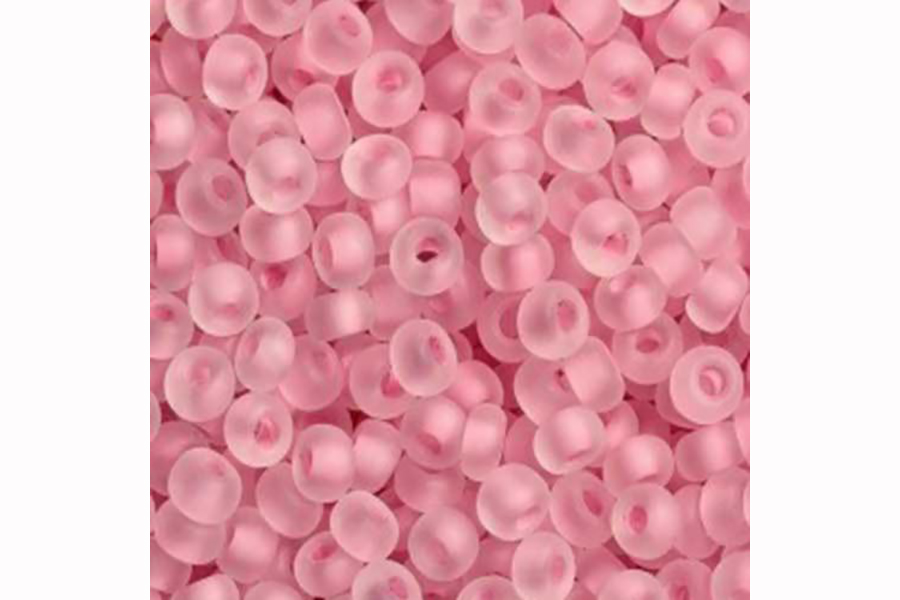 Бісер Preciosa 38394 №10 прозорий матовий рожевий 2,3 мм