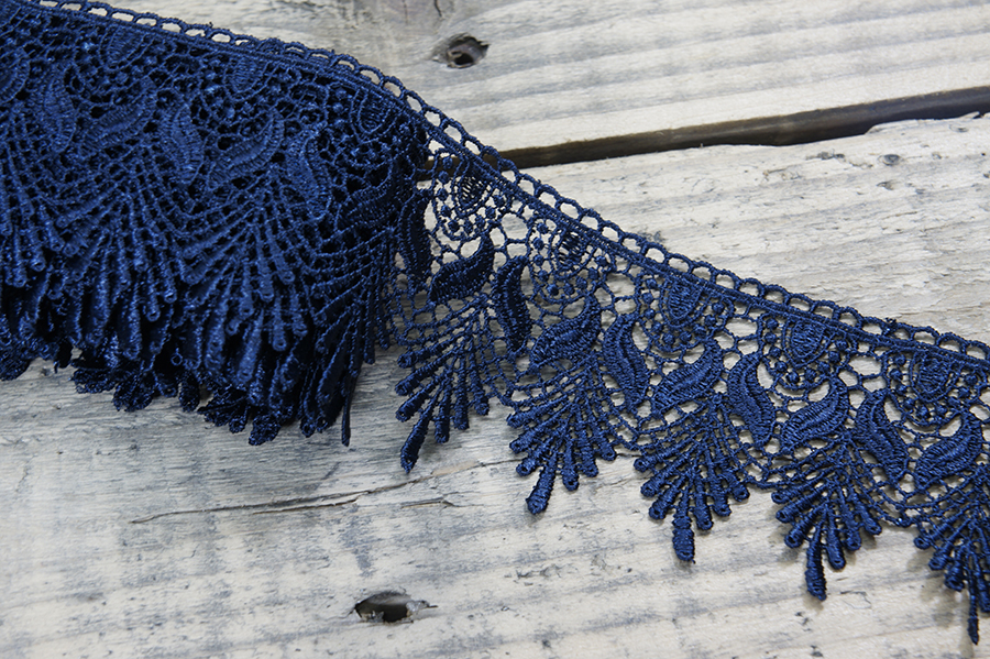 Мереживо гіпюр 70 мм SinemBro синій темний 4G4230-70-0875