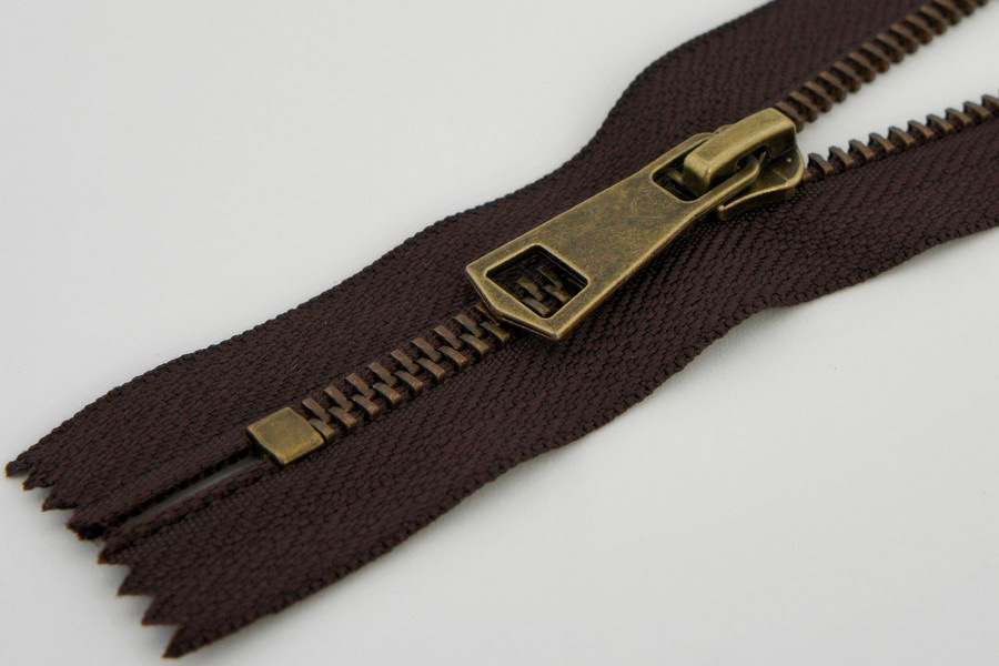 Блискавка MH Тип 5, нероз'ємні коричневий темний 18 см 5MCE-018-868-bronz