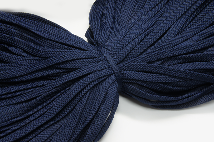 Шнур 9.0 мм для взуття синій темний