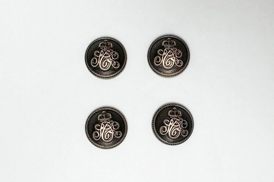 Гудзик на ніжці 20 мм Mertbutton металізований мідь 257е