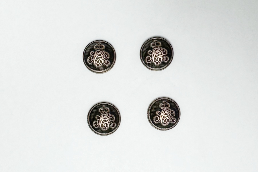 Гудзик на ніжці 15 мм Mertbutton металізований мідь 257е